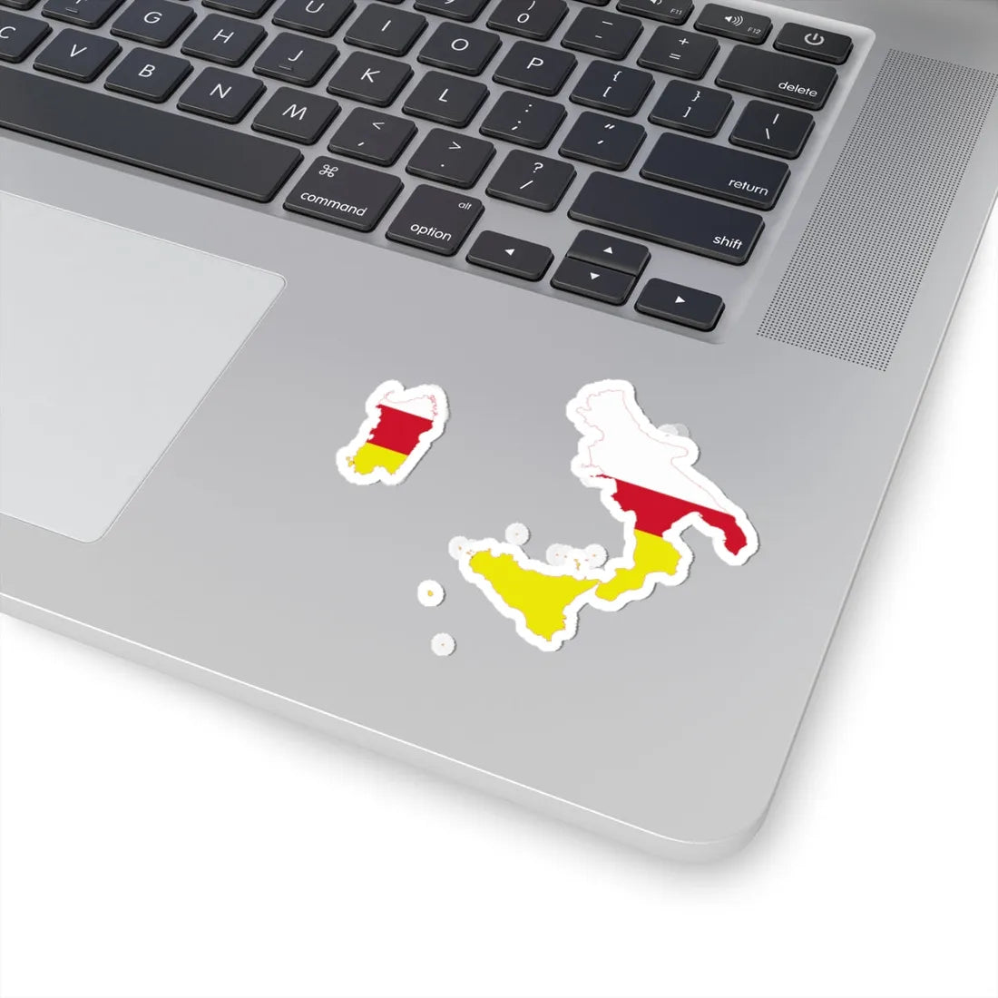 Flag map of Southern Italy (Italy) STICKER Vinyl Kiss-Cut Decal - The Sticker Space