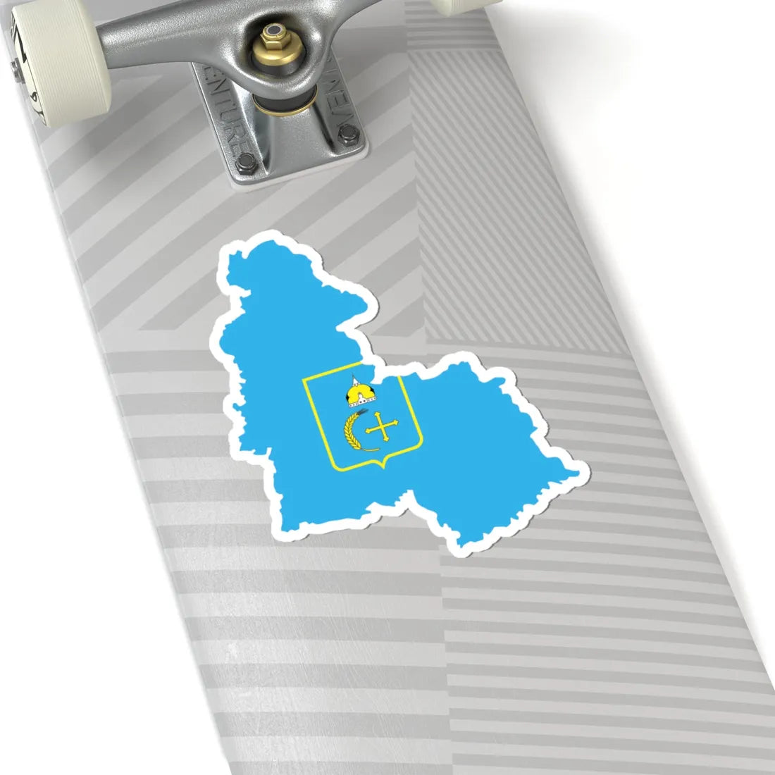 Flag-map of Sumy Oblast (Ukraine) STICKER Vinyl Kiss-Cut Decal - The Sticker Space
