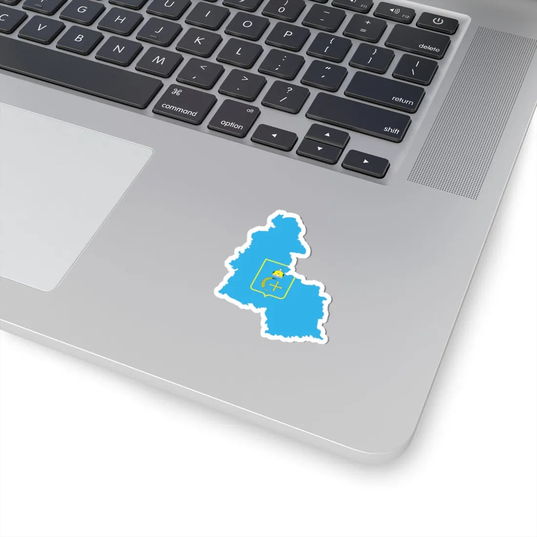 Flag-map of Sumy Oblast (Ukraine) STICKER Vinyl Kiss-Cut Decal - The Sticker Space