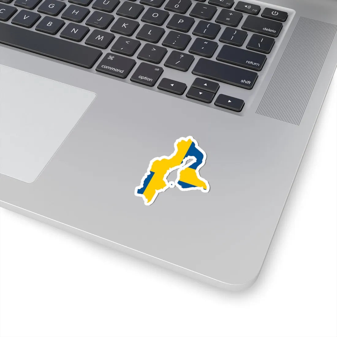 Flag-map of Sweden 1560 (Sweden) STICKER Vinyl Kiss-Cut Decal - The Sticker Space