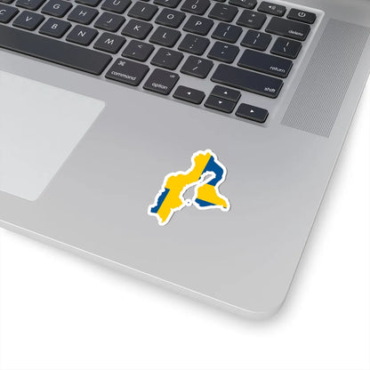 Flag-map of Sweden 1560 (Sweden) STICKER Vinyl Kiss-Cut Decal - The Sticker Space