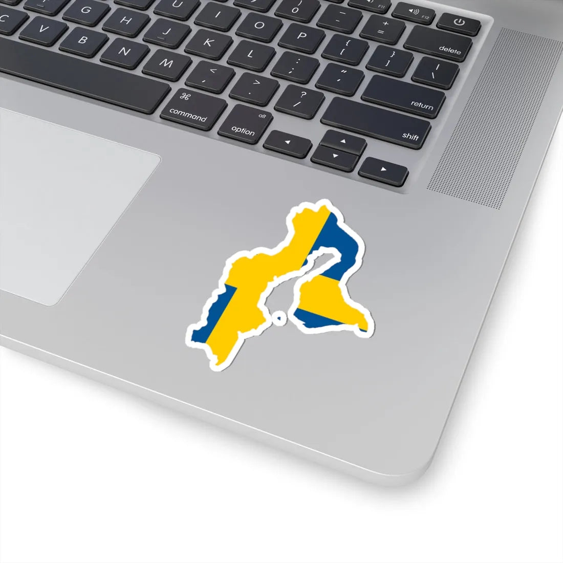 Flag-map of Sweden 1560 (Sweden) STICKER Vinyl Kiss-Cut Decal - The Sticker Space