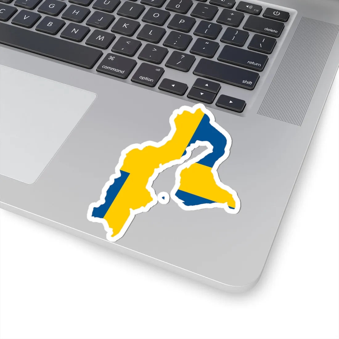 Flag-map of Sweden 1560 (Sweden) STICKER Vinyl Kiss-Cut Decal - The Sticker Space