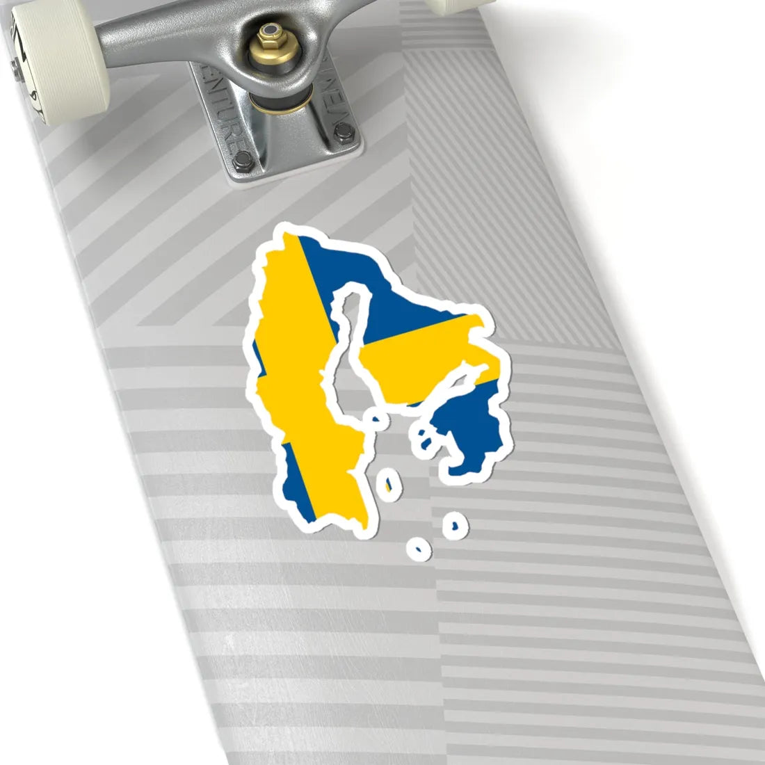 Flag-map of Sweden 1645 (Sweden) STICKER Vinyl Kiss-Cut Decal - The Sticker Space