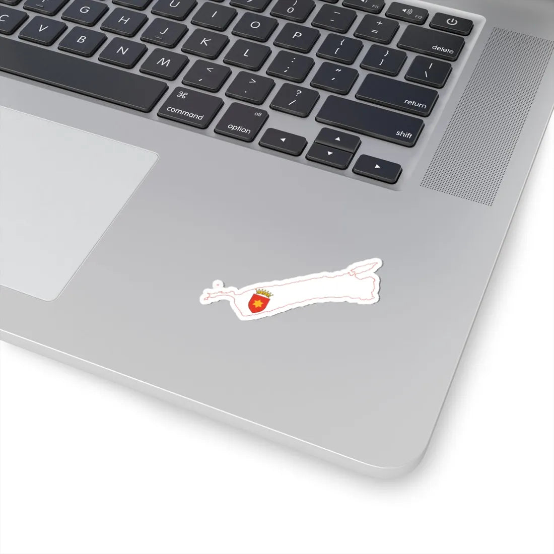 Flag map of Tavolara (Italy) STICKER Vinyl Kiss-Cut Decal - The Sticker Space