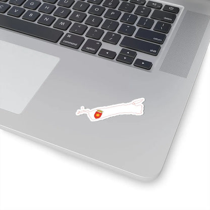 Flag map of Tavolara (Italy) STICKER Vinyl Kiss-Cut Decal - The Sticker Space