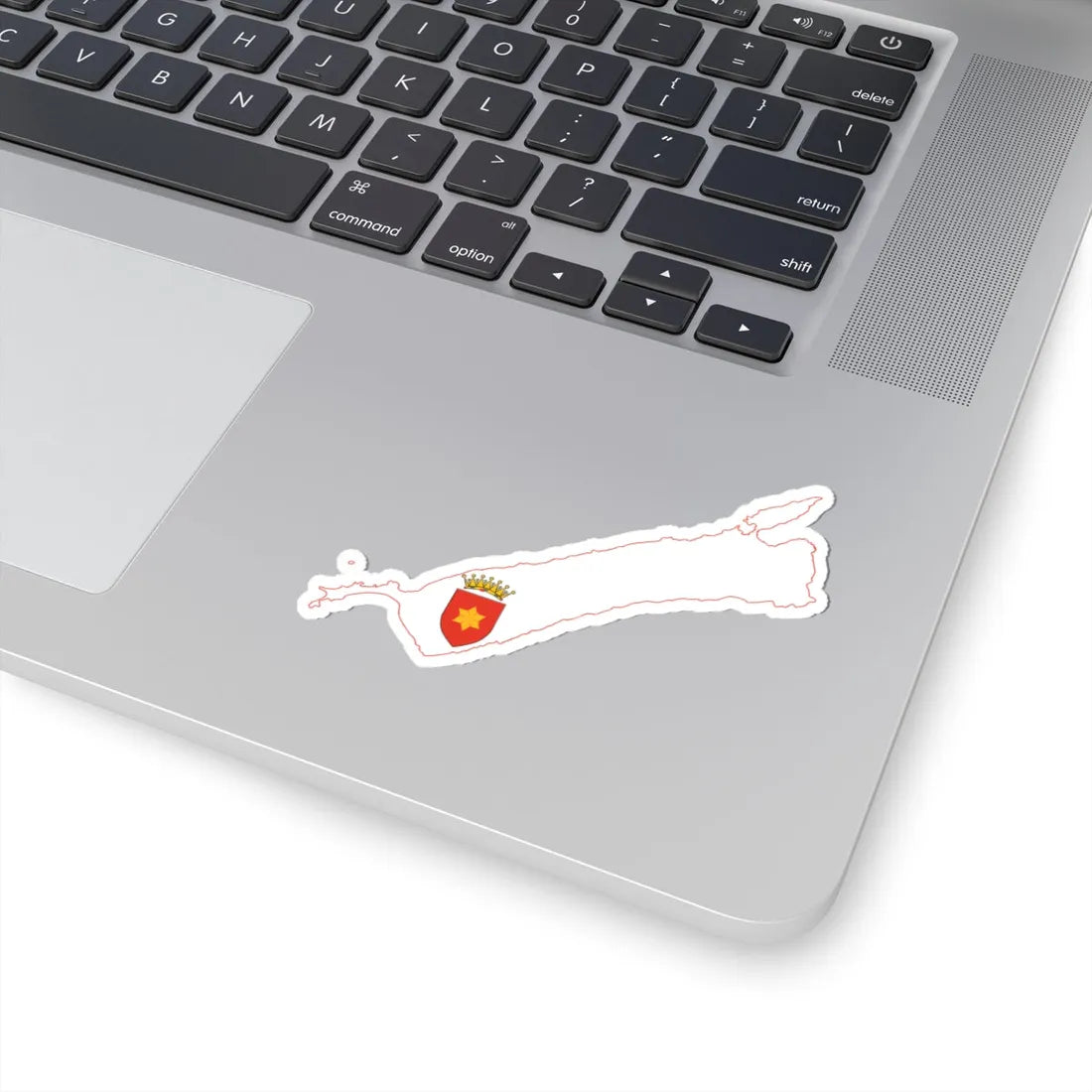 Flag map of Tavolara (Italy) STICKER Vinyl Kiss-Cut Decal - The Sticker Space