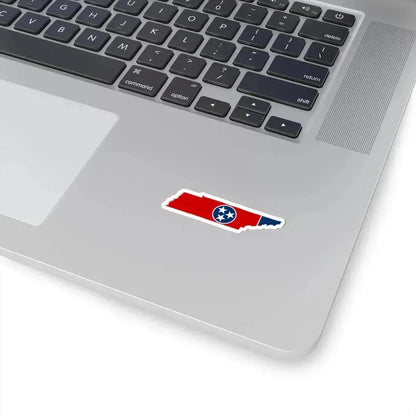Flag-map of Tennessee (United States) STICKER Vinyl Kiss-Cut Decal - The Sticker Space