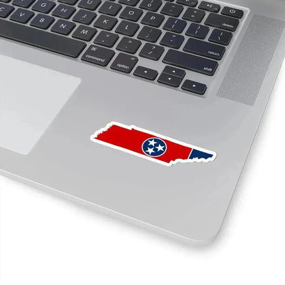 Flag-map of Tennessee (United States) STICKER Vinyl Kiss-Cut Decal - The Sticker Space