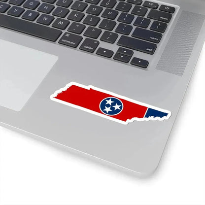 Flag-map of Tennessee (United States) STICKER Vinyl Kiss-Cut Decal - The Sticker Space