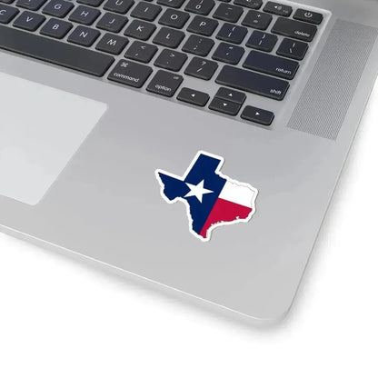 Flag-map of Texas (United States) STICKER Vinyl Kiss-Cut Decal - The Sticker Space