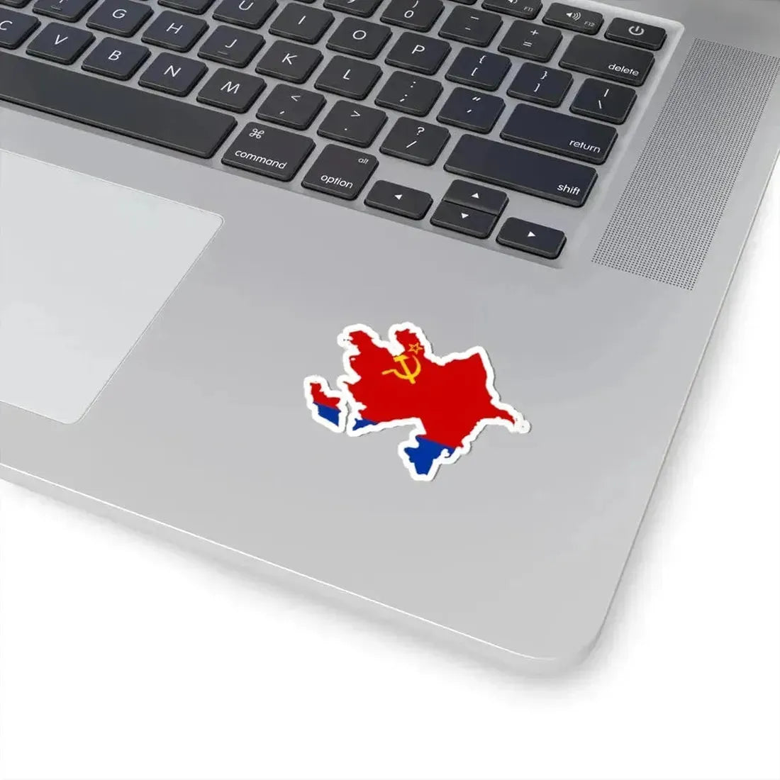 Flag map of the Azerbaijan SSR 1952-1991 (Azerbaijan) STICKER Vinyl Kiss-Cut Decal - The Sticker Space