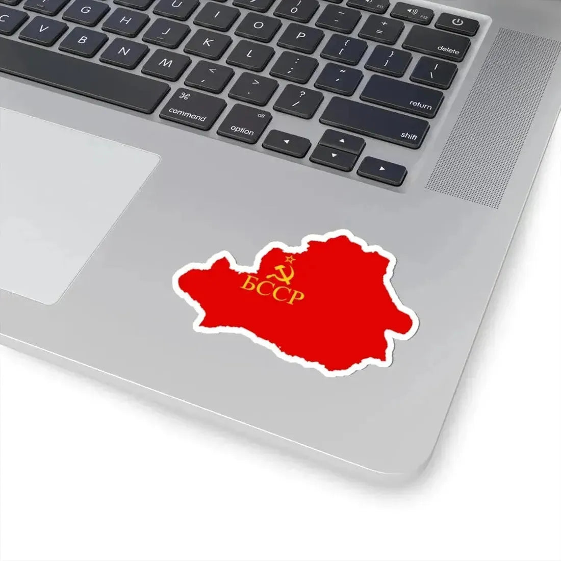 Flag map of the Byelorussian SSR 1939-1941 (Belarus) STICKER Vinyl Kiss-Cut Decal - The Sticker Space