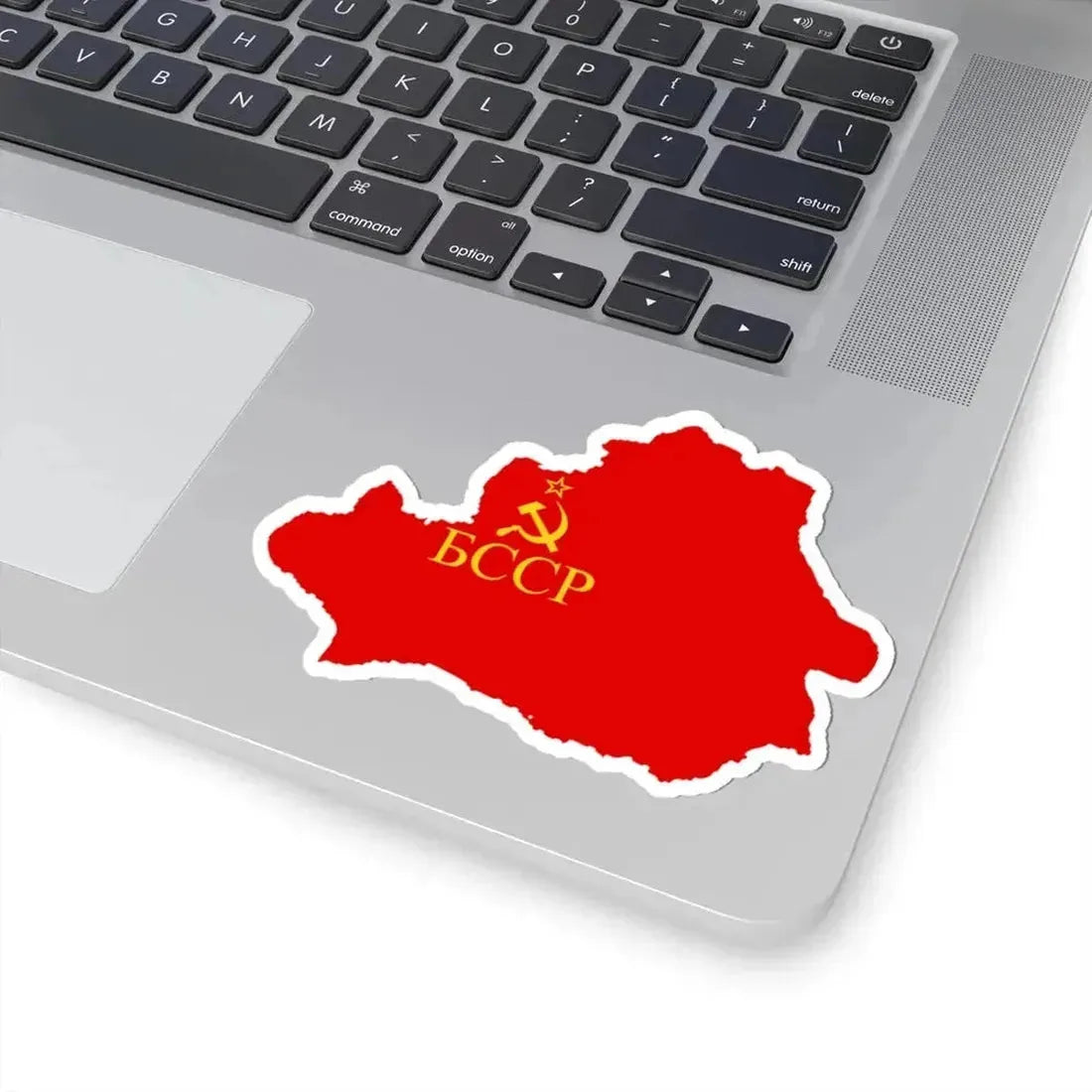 Flag map of the Byelorussian SSR 1939-1941 (Belarus) STICKER Vinyl Kiss-Cut Decal - The Sticker Space