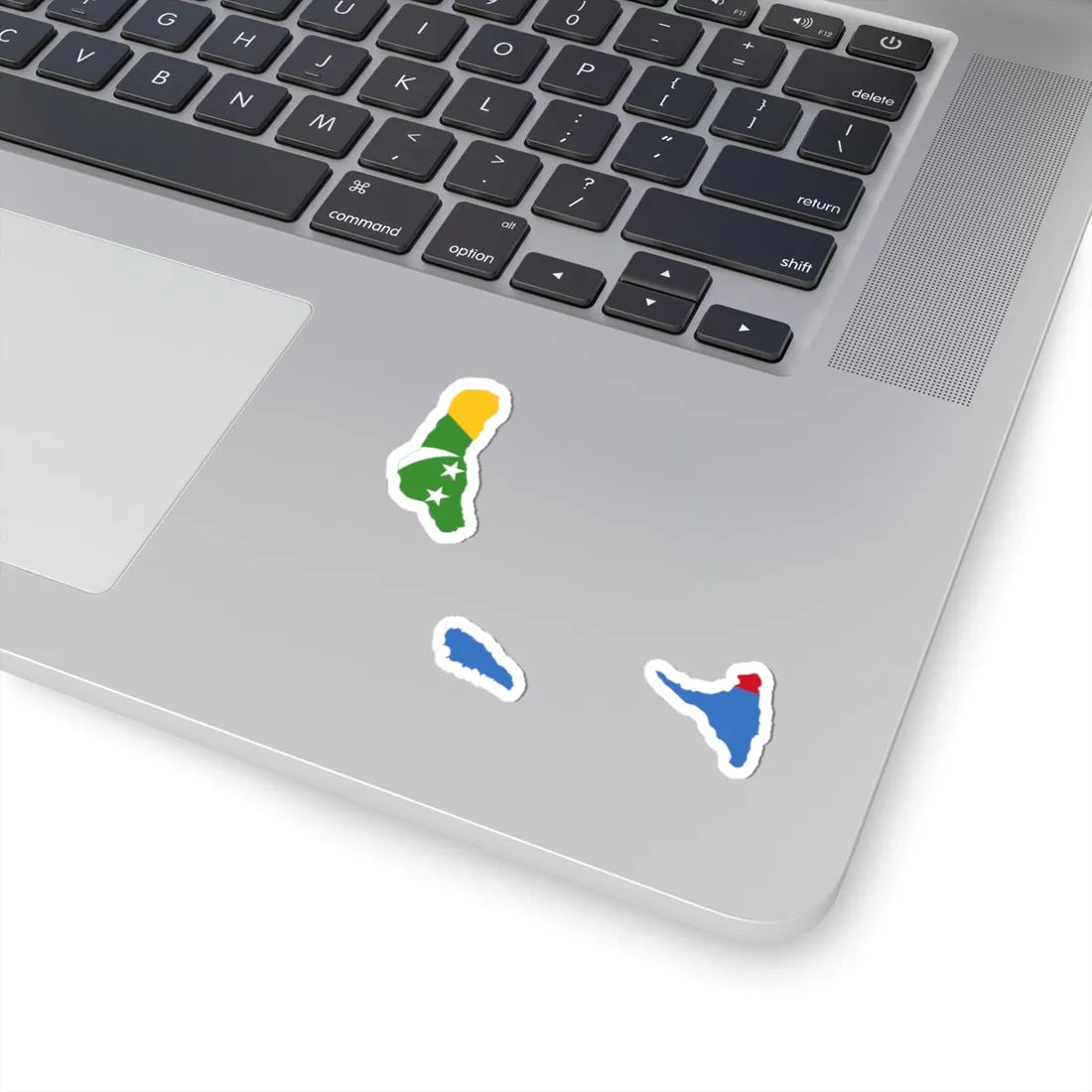 Flag map of the Comoros (Comoros) STICKER Vinyl Kiss-Cut Decal - The Sticker Space