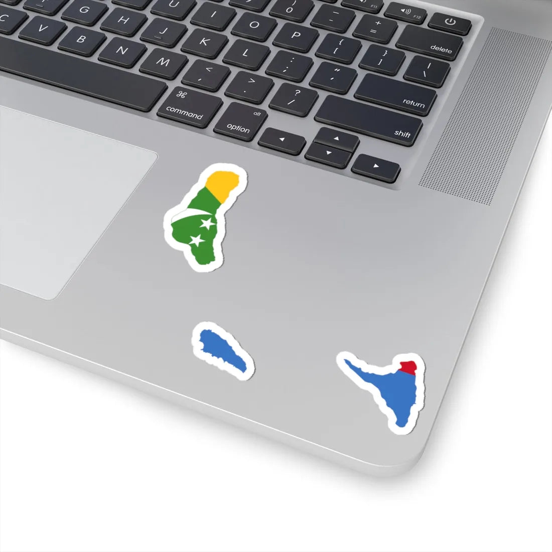Flag map of the Comoros (Comoros) STICKER Vinyl Kiss-Cut Decal - The Sticker Space