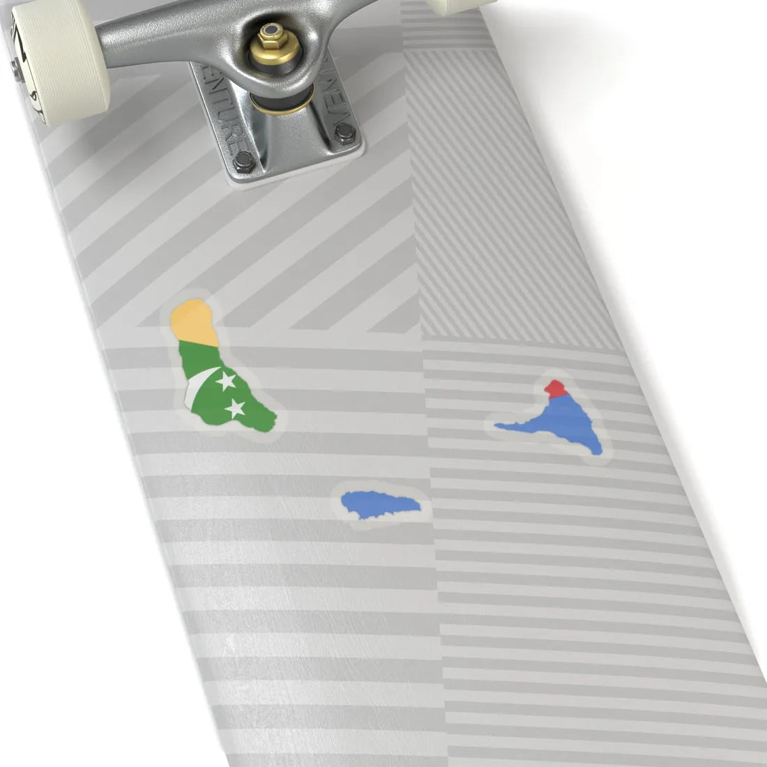 Flag map of the Comoros (Comoros) STICKER Vinyl Kiss-Cut Decal - The Sticker Space