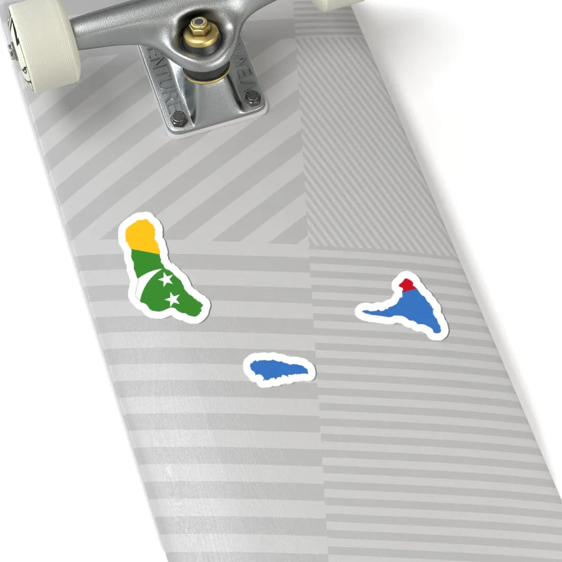 Flag map of the Comoros (Comoros) STICKER Vinyl Kiss-Cut Decal - The Sticker Space