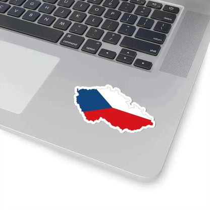 Flag-map of the Czech Republic (Czech Republic) STICKER Vinyl Kiss-Cut Decal - The Sticker Space