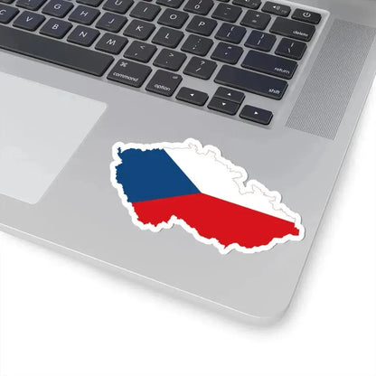 Flag-map of the Czech Republic (Czech Republic) STICKER Vinyl Kiss-Cut Decal - The Sticker Space