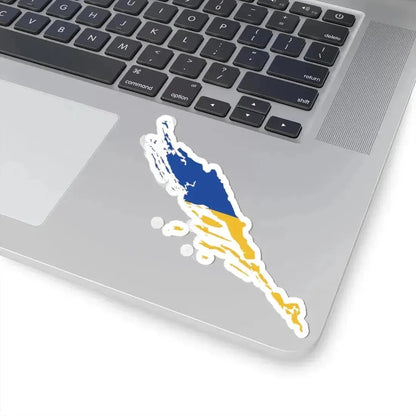 Flag map of the Kingdom of Dalmatia (Croatia) STICKER Vinyl Kiss-Cut Decal - The Sticker Space