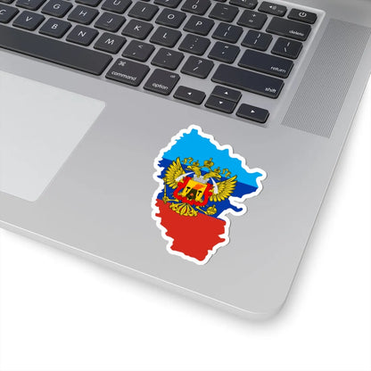 Flag-map of the Lugansk Peoples Republic (Ukraine) STICKER Vinyl Kiss-Cut Decal - The Sticker Space