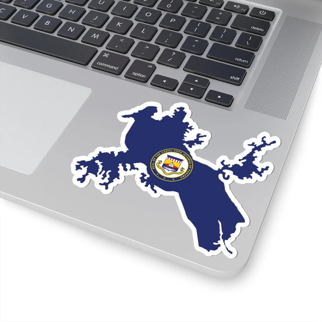 Flag Map of the Panama Canal Zone 1903-1979 (Panama) STICKER Vinyl Kiss-Cut Decal - The Sticker Space