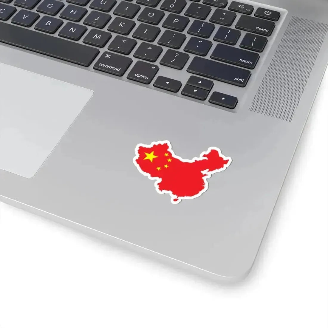 Flag-map of the Peoples Republic of China (China) STICKER Vinyl Kiss-Cut Decal - The Sticker Space