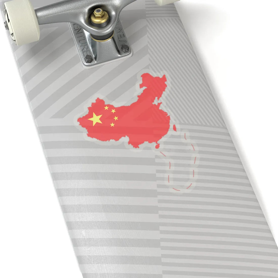 Flag-map of the Peoples Republic of China include nine-dash line (China) STICKER Vinyl Kiss-Cut Decal - The Sticker Space