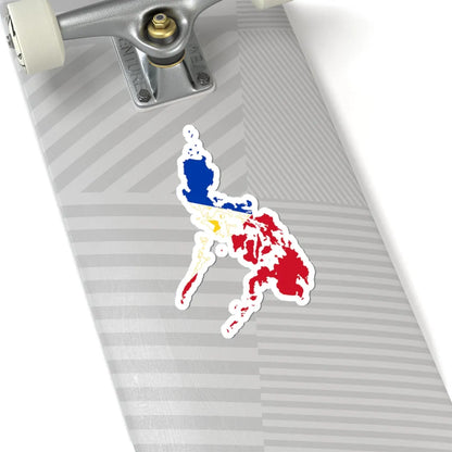 Flag map of the Philippines (Philippines) STICKER Vinyl Kiss-Cut Decal - The Sticker Space
