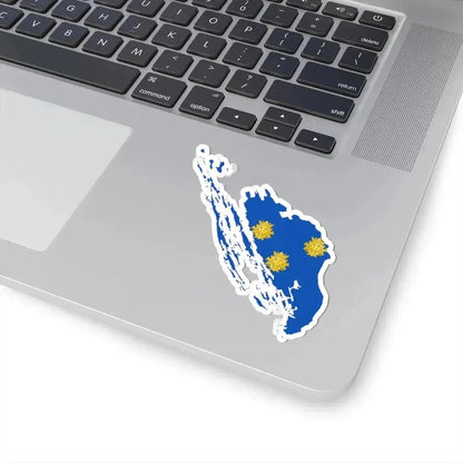 Flag map of the Province of Zara (Croatia) STICKER Vinyl Kiss-Cut Decal - The Sticker Space