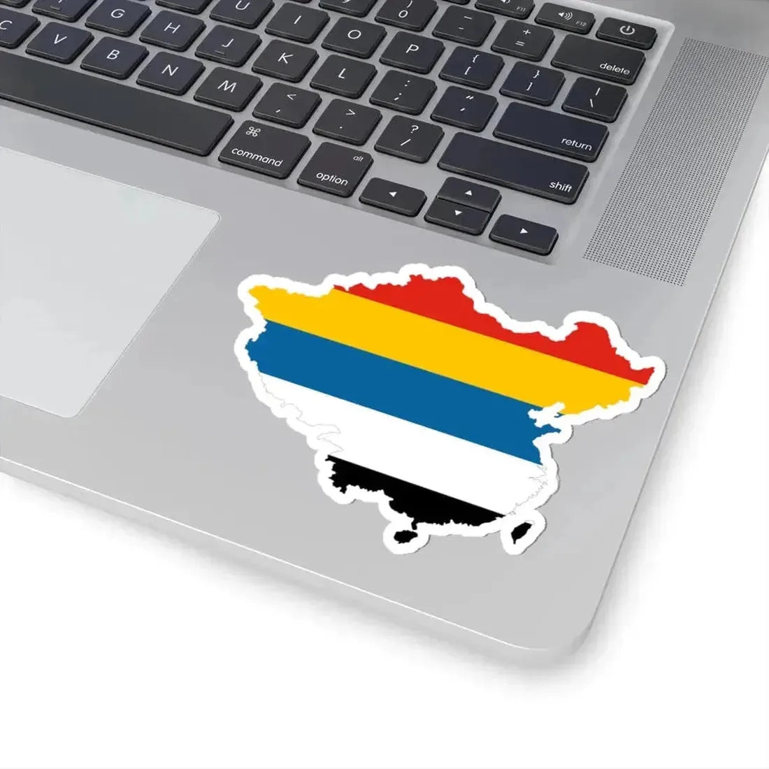 Flag map of the Republic of China Beiyang Government (China) STICKER Vinyl Kiss-Cut Decal - The Sticker Space