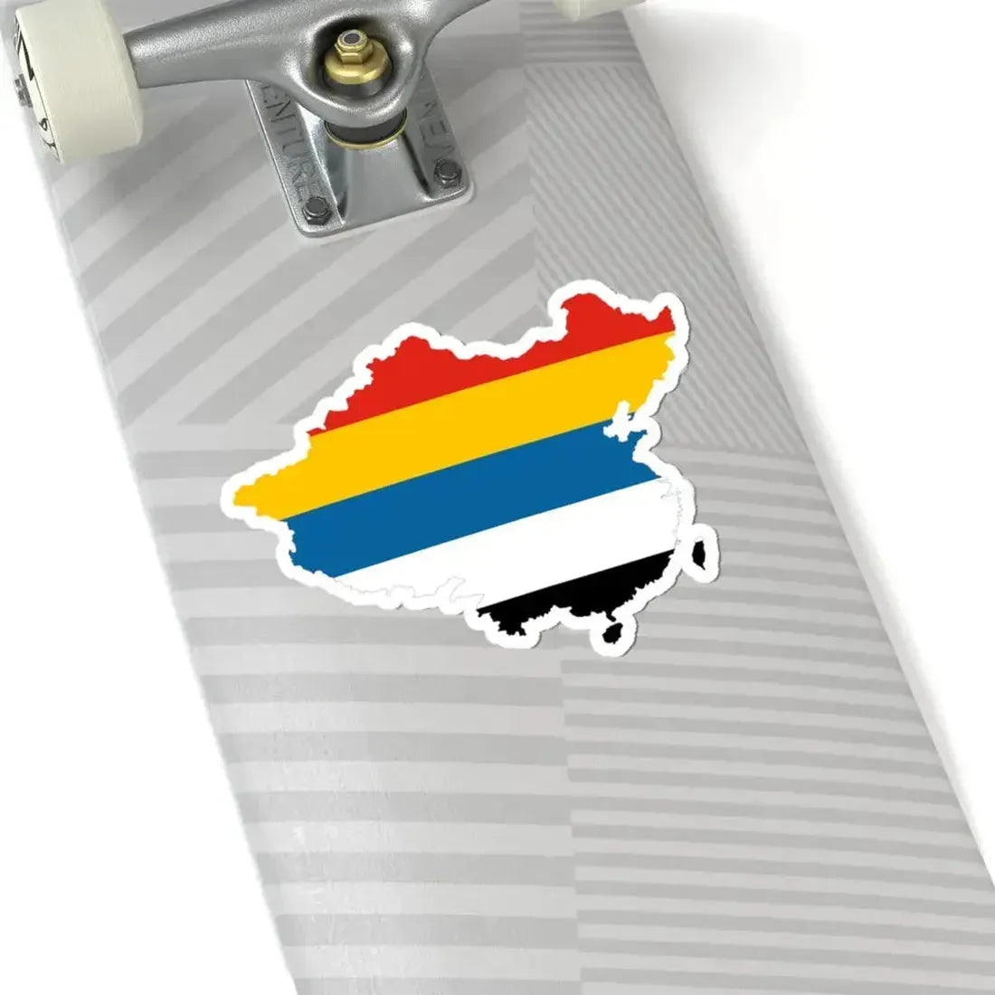 Flag map of the Republic of China Beiyang Government (China) STICKER Vinyl Kiss-Cut Decal - The Sticker Space