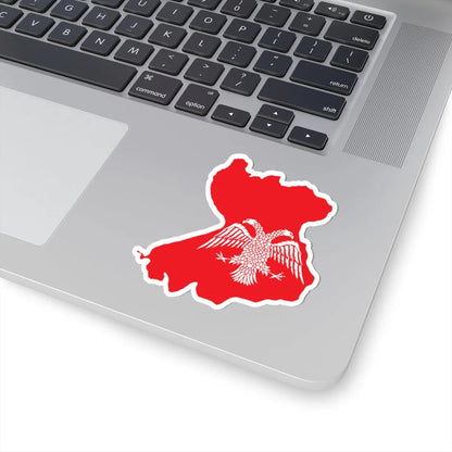 Flag-map of the Serbian Despotate (Serbia) STICKER Vinyl Kiss-Cut Decal - The Sticker Space