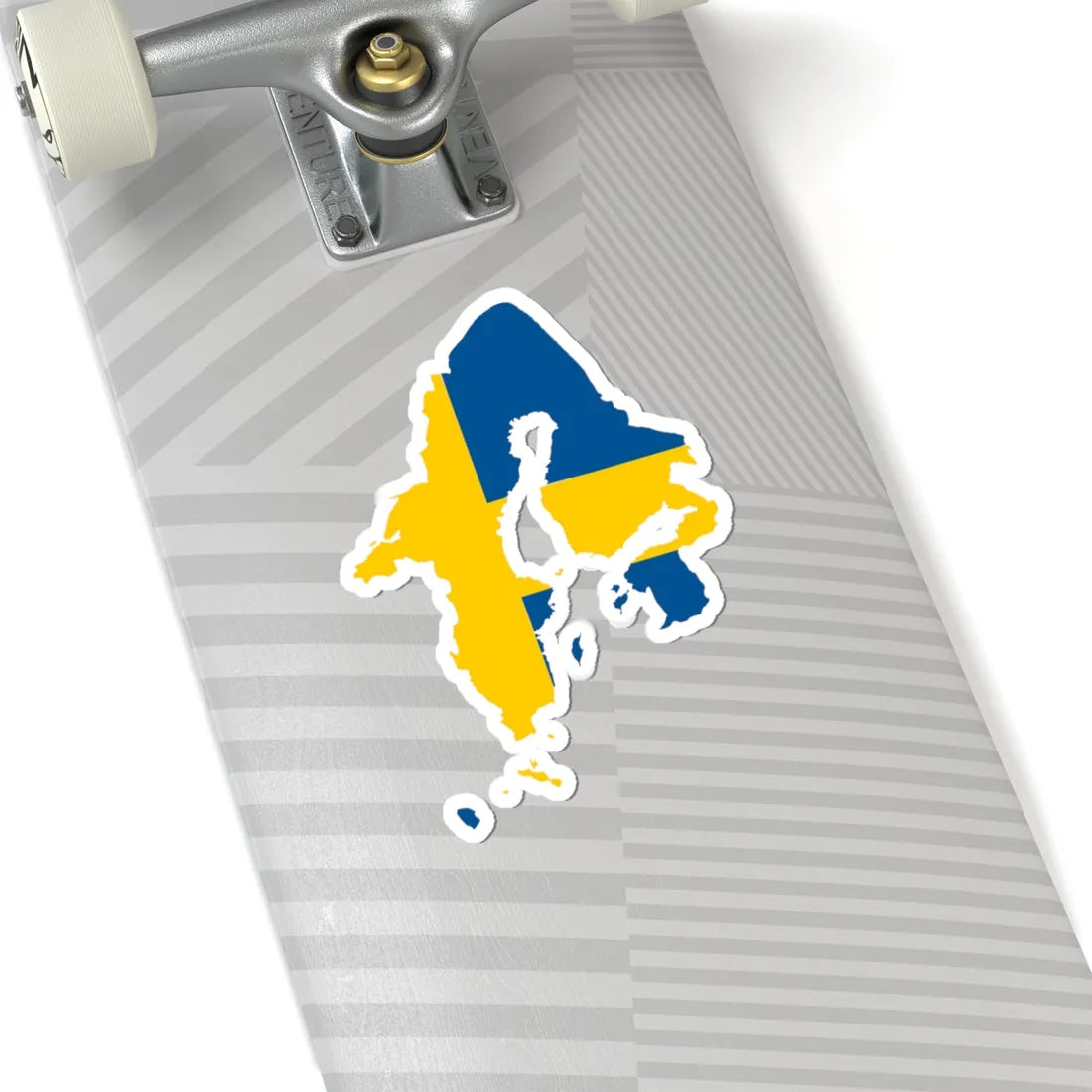 Flag-map of the Swedish Empire 1658 (Sweden) STICKER Vinyl Kiss-Cut Decal - The Sticker Space