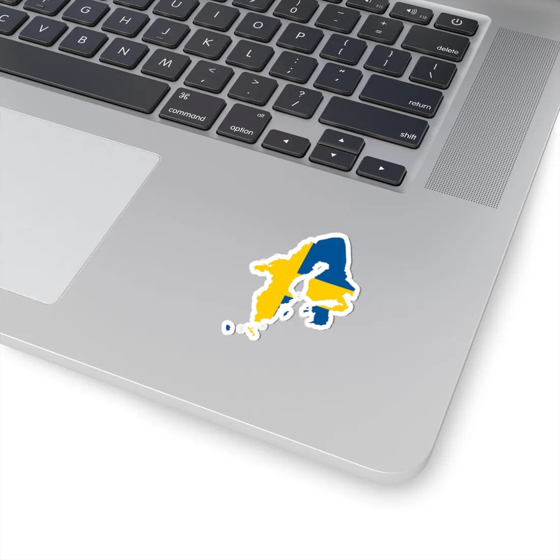 Flag-map of the Swedish Empire 1658 (Sweden) STICKER Vinyl Kiss-Cut Decal - The Sticker Space