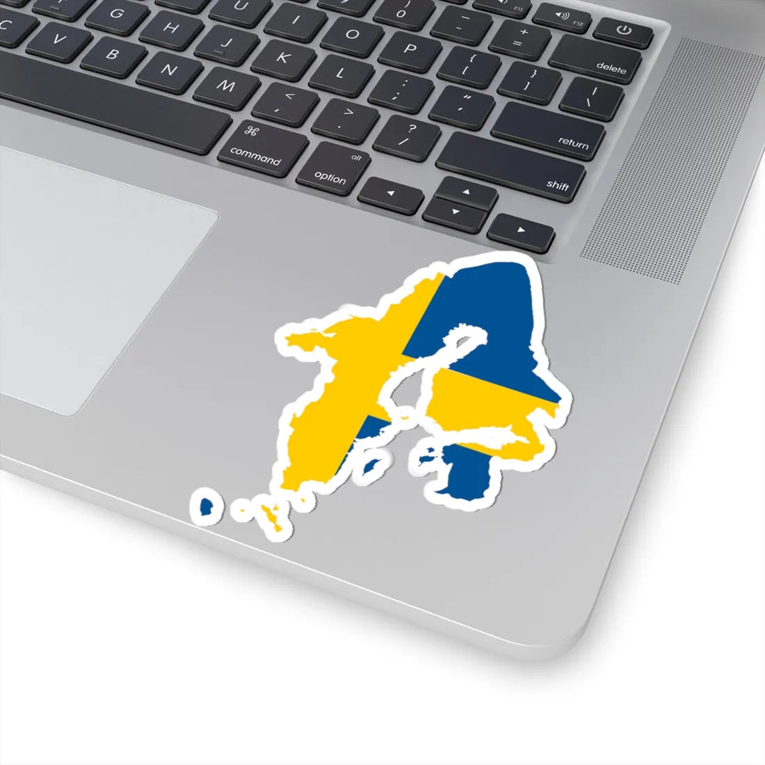 Flag-map of the Swedish Empire 1658 (Sweden) STICKER Vinyl Kiss-Cut Decal - The Sticker Space