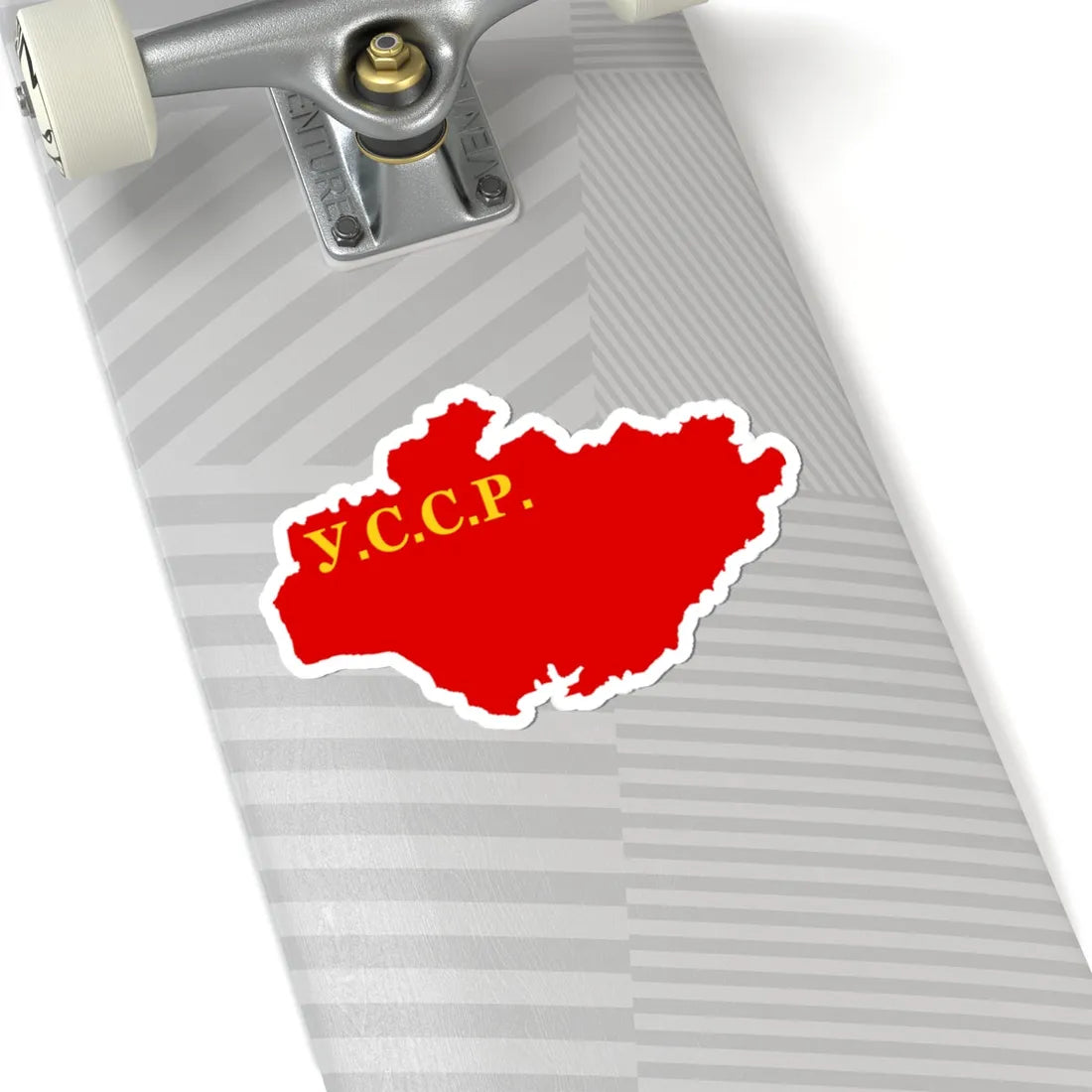 Flag map of the Ukrainian SSR 1922-1927 (Ukraine) STICKER Vinyl Kiss-Cut Decal - The Sticker Space