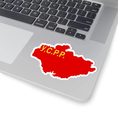 Flag map of the Ukrainian SSR 1927-1937 (Ukraine) STICKER Vinyl Kiss-Cut Decal - The Sticker Space