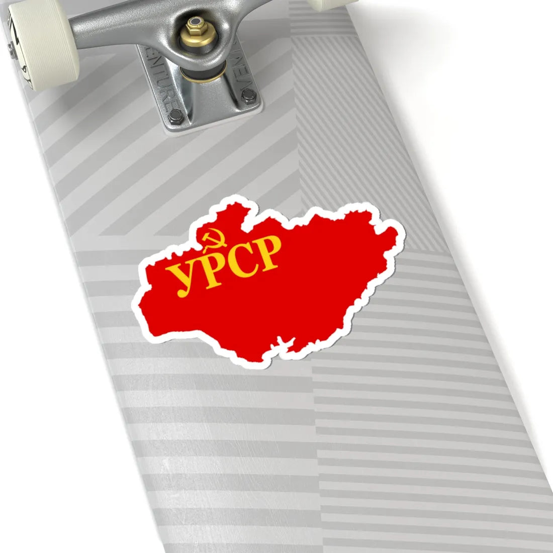 Flag map of the Ukrainian SSR 1937-1939 (Ukraine) STICKER Vinyl Kiss-Cut Decal - The Sticker Space