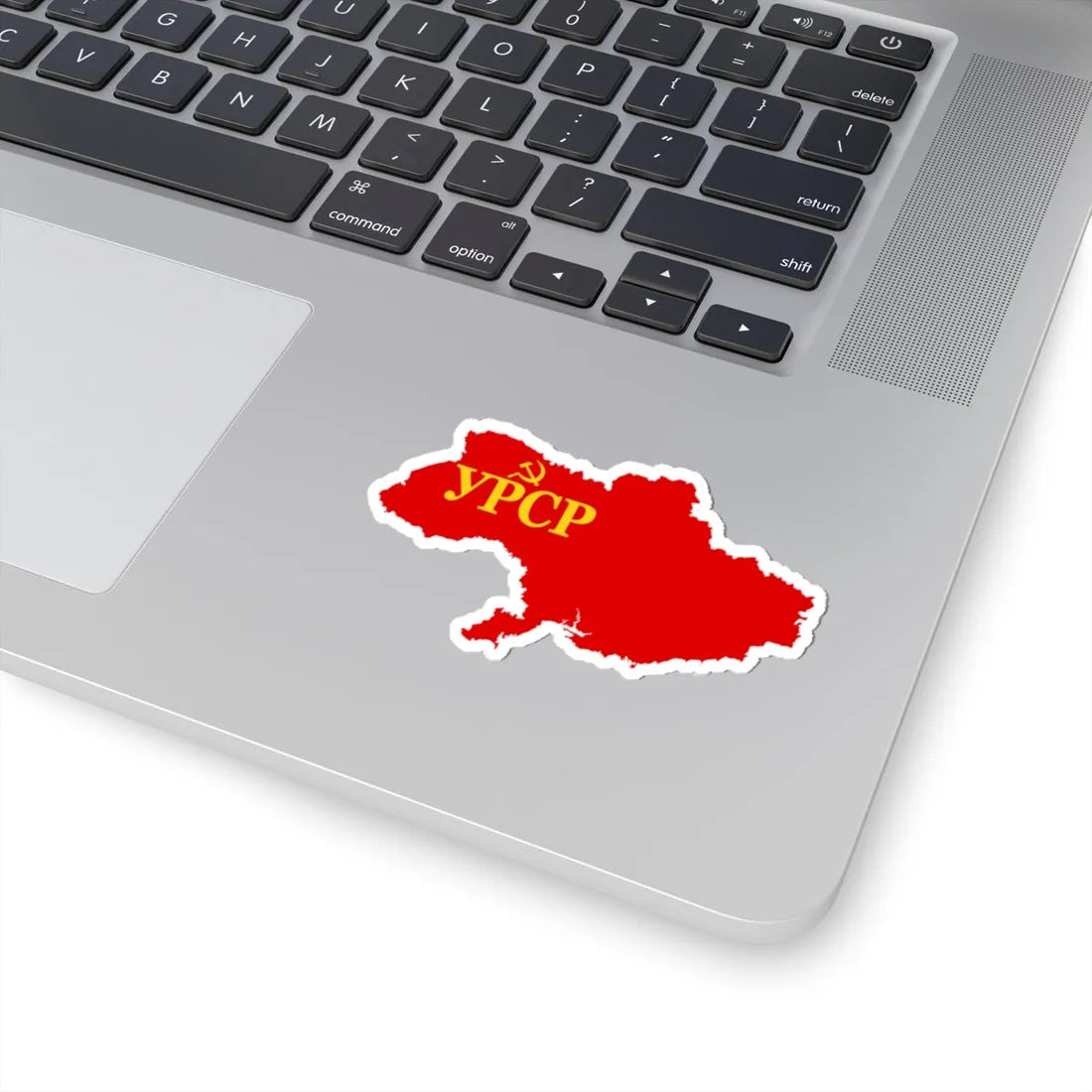 Flag map of the Ukrainian SSR 1945-1949 (Ukraine) STICKER Vinyl Kiss-Cut Decal - The Sticker Space