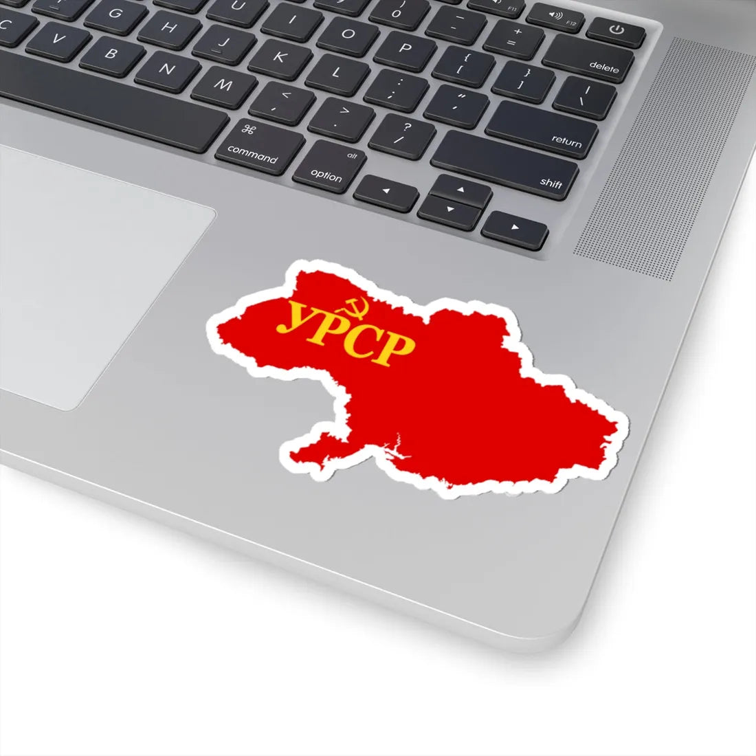 Flag map of the Ukrainian SSR 1945-1949 (Ukraine) STICKER Vinyl Kiss-Cut Decal - The Sticker Space