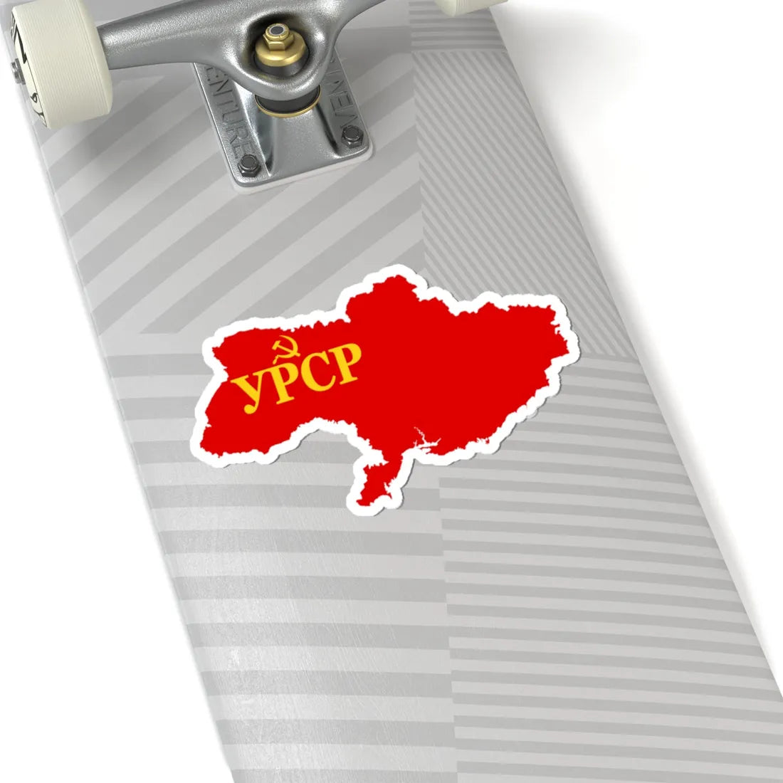 Flag map of the Ukrainian SSR 1945-1949 (Ukraine) STICKER Vinyl Kiss-Cut Decal - The Sticker Space