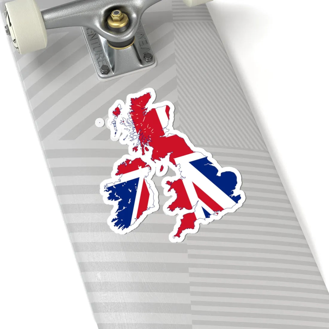 Flag map of the United Kingdom 1801-1922 reduced map (United Kingdom) STICKER Vinyl Kiss-Cut Decal - The Sticker Space