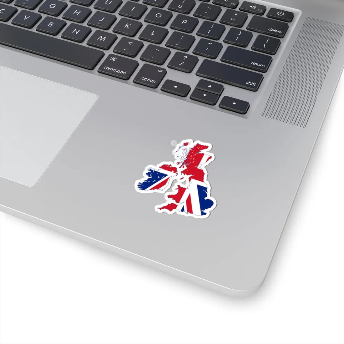 Flag map of the United Kingdom 1801-1922 reduced map (United Kingdom) STICKER Vinyl Kiss-Cut Decal - The Sticker Space
