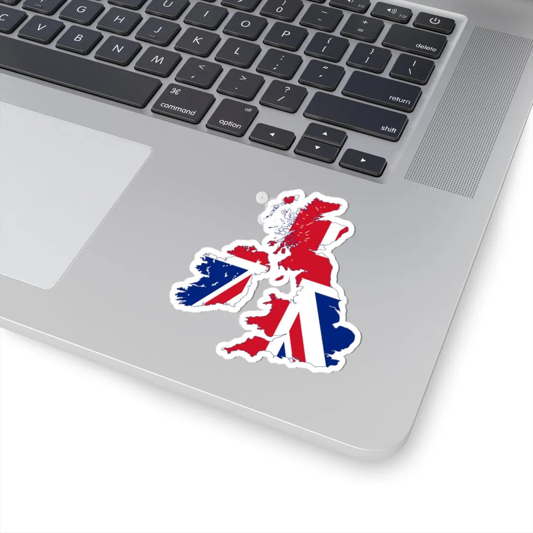 Flag map of the United Kingdom 1801-1922 reduced map (United Kingdom) STICKER Vinyl Kiss-Cut Decal - The Sticker Space