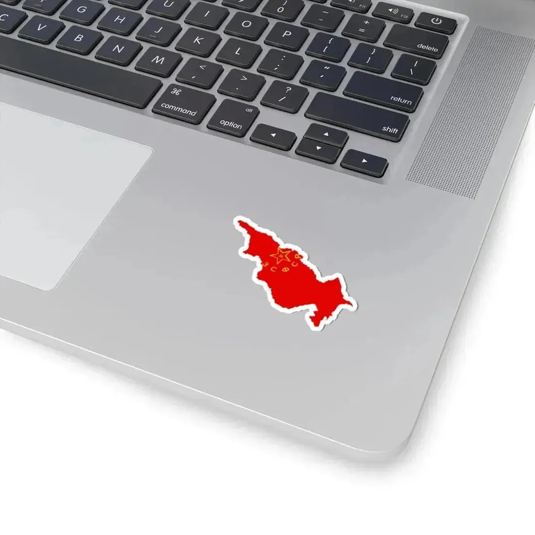 Flag map of Transcaucasian SFSR 1922-1936 (Azerbaijan) STICKER Vinyl Kiss-Cut Decal - The Sticker Space