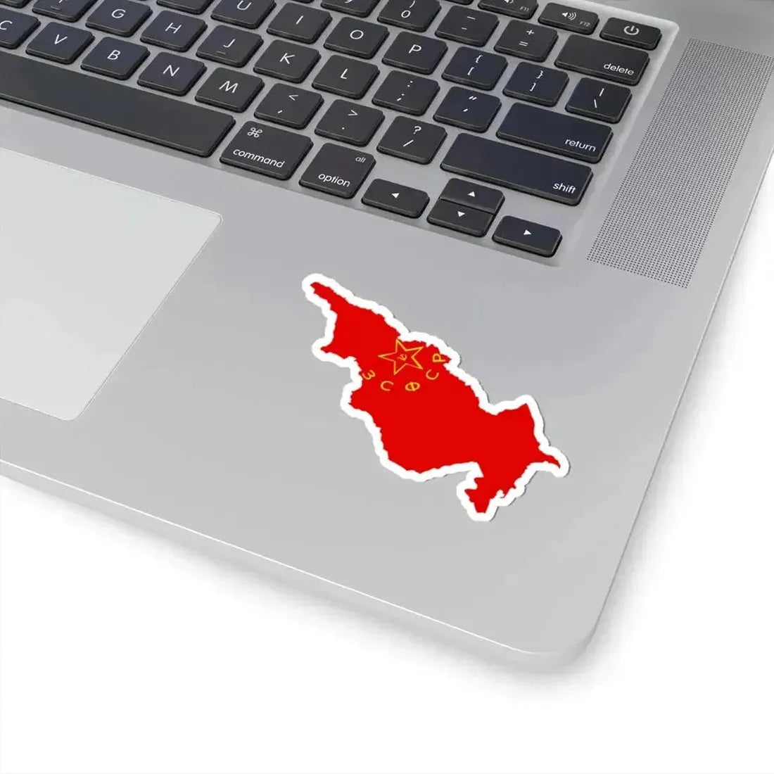 Flag map of Transcaucasian SFSR 1922-1936 (Azerbaijan) STICKER Vinyl Kiss-Cut Decal - The Sticker Space