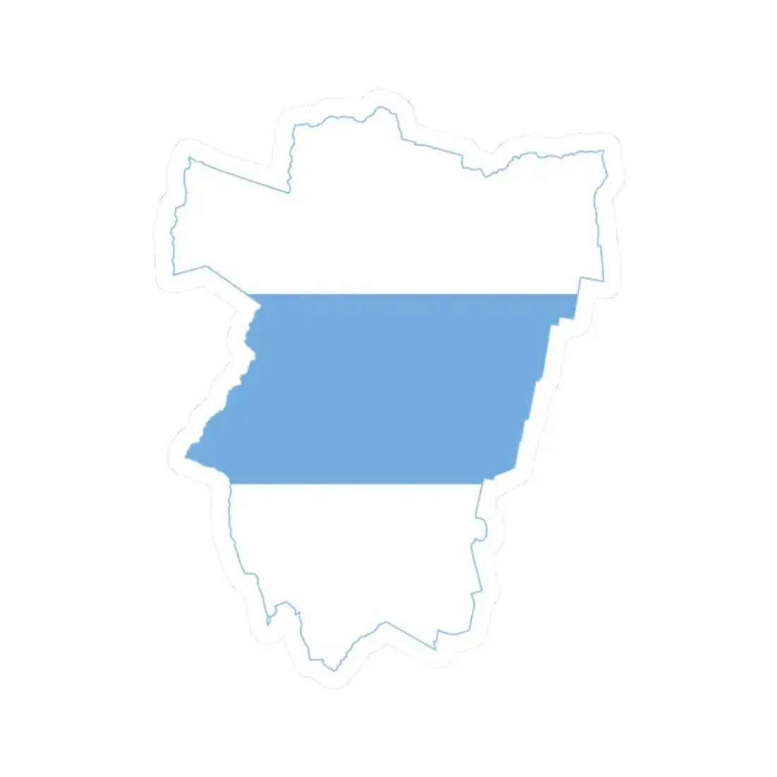 Flag-map of Tucuman Province (Argentina) STICKER Vinyl Kiss-Cut Decal 2 Inch White - The Sticker Space