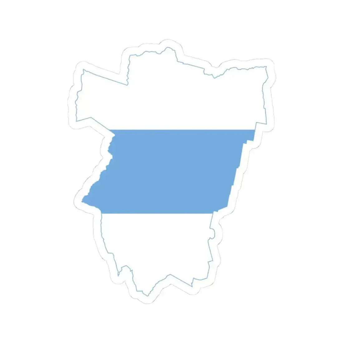 Flag-map of Tucuman Province (Argentina) STICKER Vinyl Kiss-Cut Decal 3 Inch White - The Sticker Space